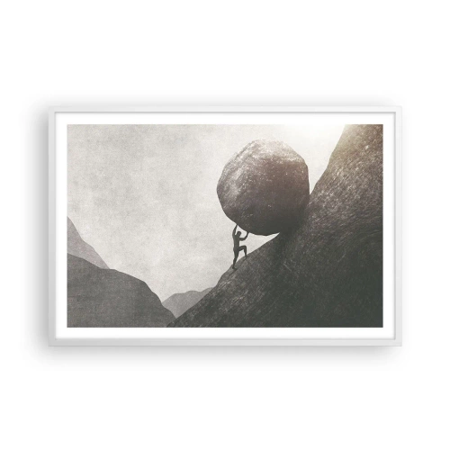 Poster in cornice bianca - Credo contro ogni speranza - 91x61 cm