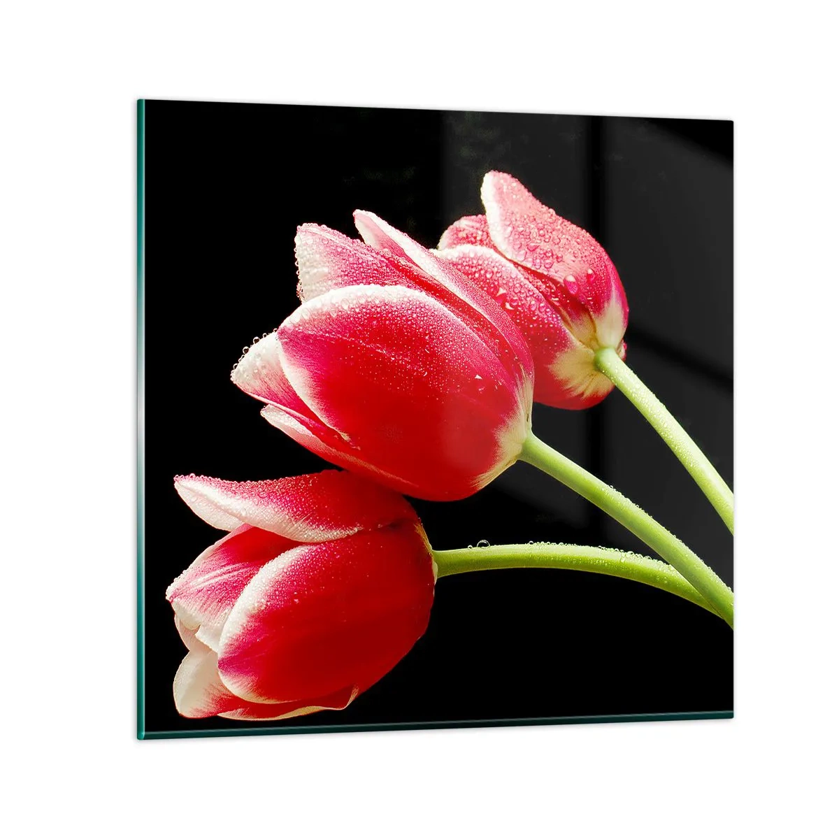 Quadro su vetro - Promessa di amore puro - 70x70 cm