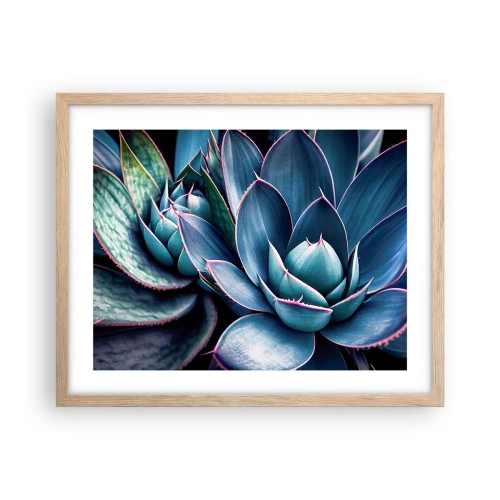 Poster in cornice rovere chiaro - Forza vitale - 50x40 cm