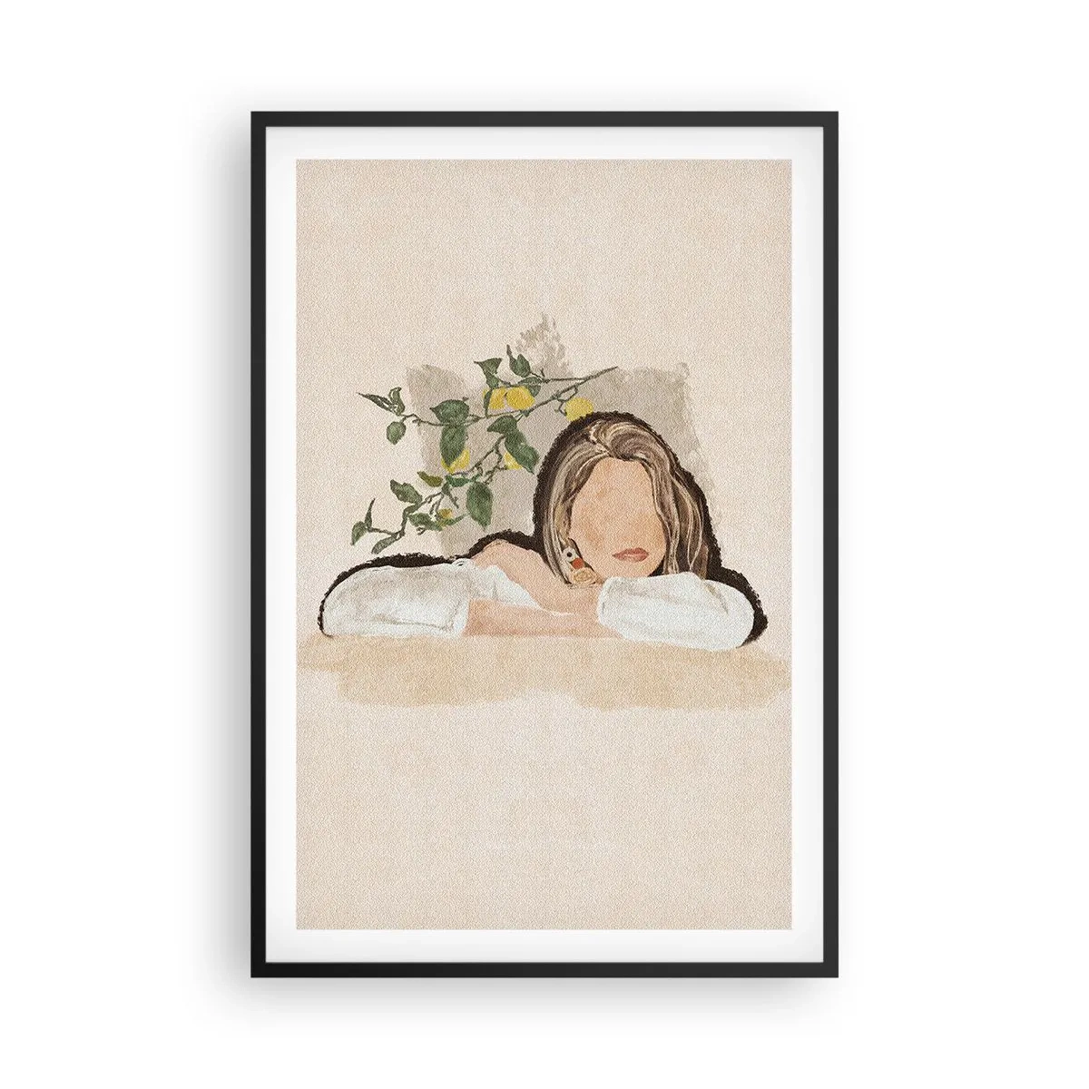 Poster in cornice nera - Bellezza del sud - 61x91 cm