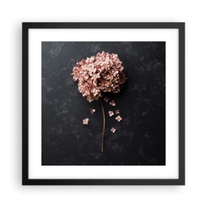 Poster in cornice nera - Un vero segno romantico - 40x40 cm