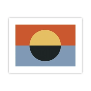 Poster - Composizione di caldo e freddo - 40x30 cm