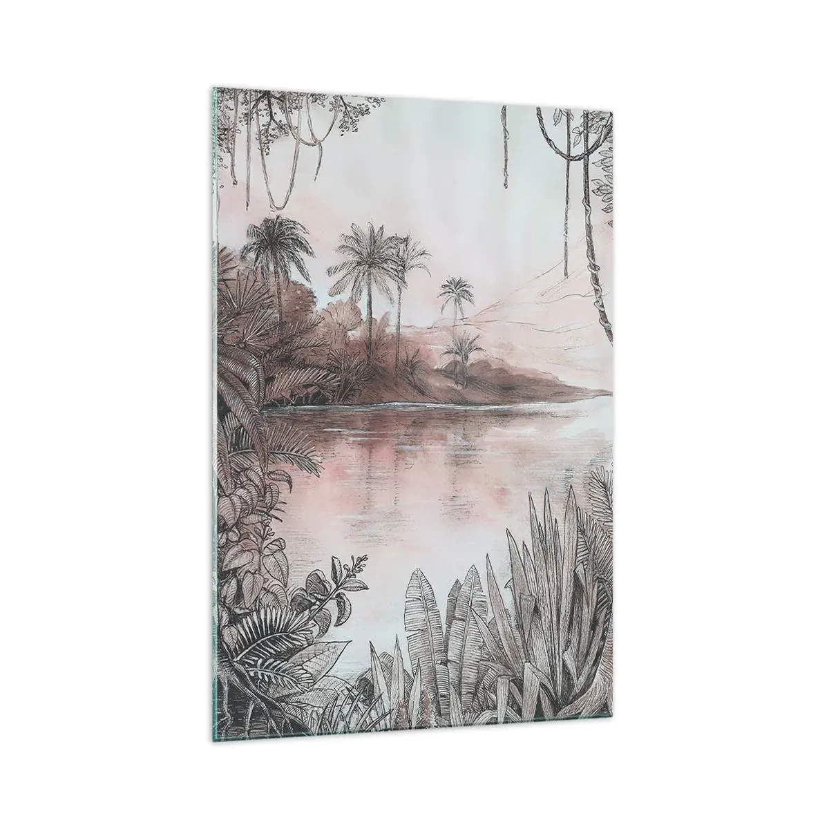 Quadro su vetro - Diario di un esploratore del 19esimo secolo - 70x100 cm