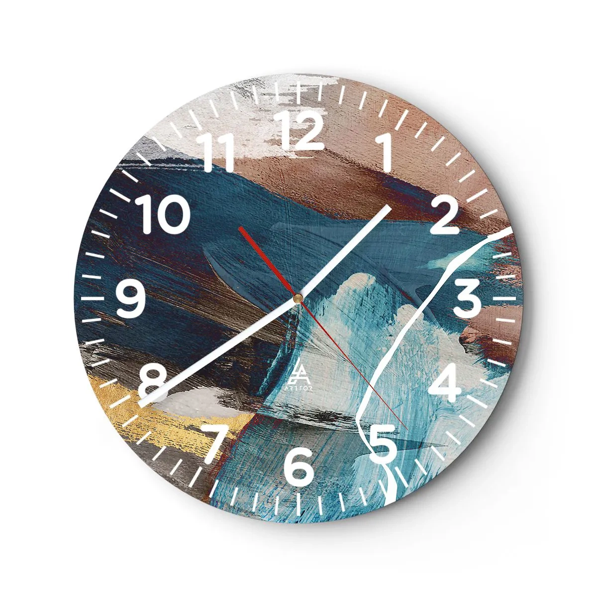 Orologio da parete - Orologio in Vetro - Con forza ed energia - 30x30 cm
