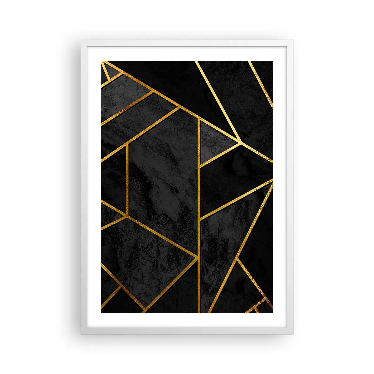 Poster in cornice bianca - Oscurità e luce - 50x70 cm