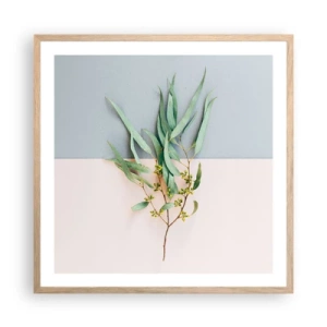 Poster in cornice rovere chiaro - Delicatezza pastello - 60x60 cm