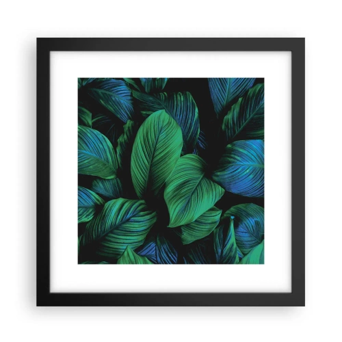 Poster in cornice nera - Nella folla verde - 30x30 cm