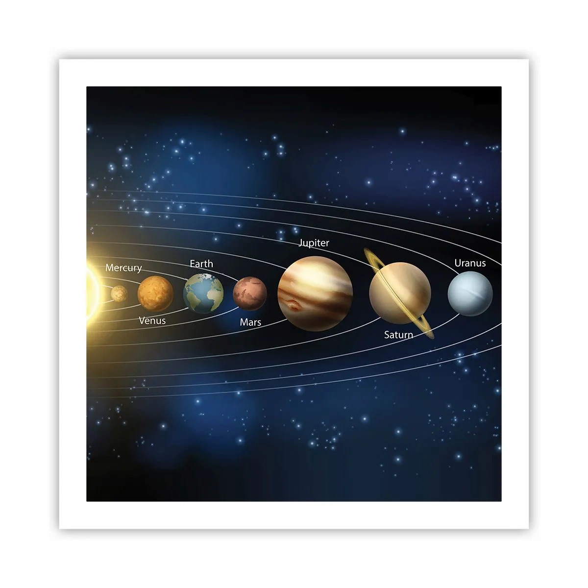 Poster - Uno su dieci - 60x60 cm