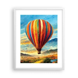 Poster in cornice bianca - Nel silenzio si vede meglio - 40x50 cm