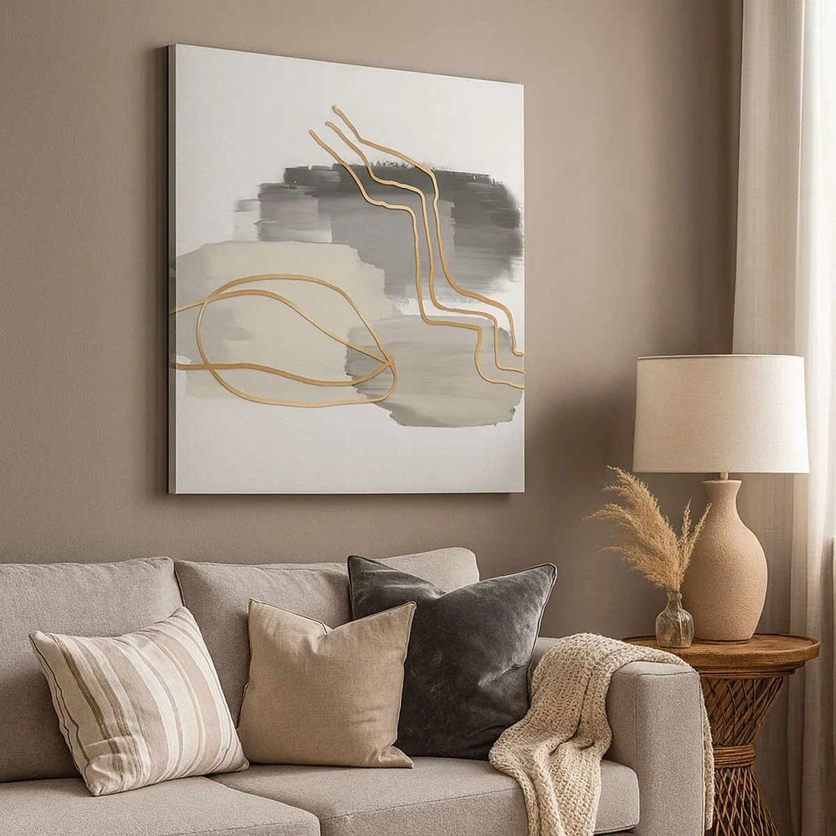 Quadro su tela - Stampe su Tela - Durata e movimento - 30x30 cm