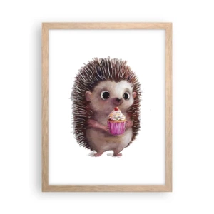 Poster in cornice rovere chiaro - Festa ogni giorno - 30x40 cm