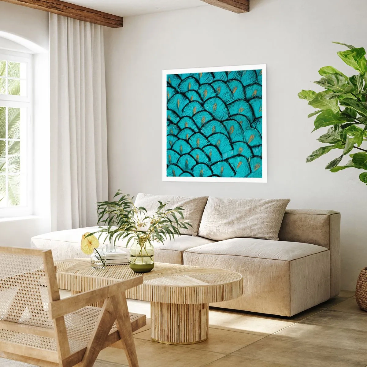 Poster - La grande festa delle piume - 30x30 cm