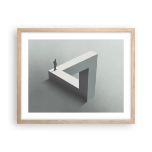 Poster in cornice rovere chiaro - Eppure è possibile - 50x40 cm