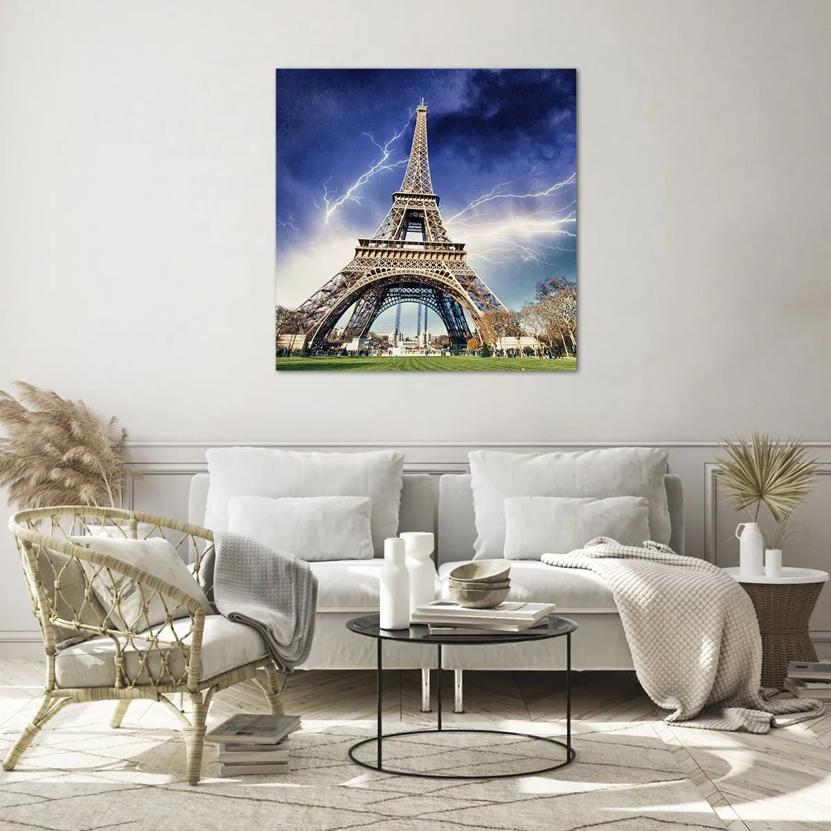 Quadro su vetro - La signora delle tempeste - 70x70 cm