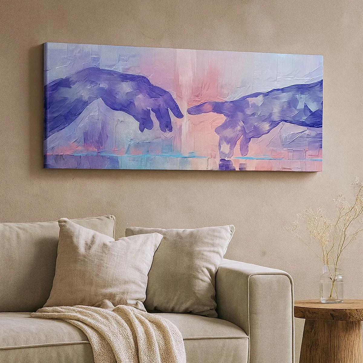 Quadro su tela - Stampe su Tela - La scintilla divina della vita - 100x40 cm