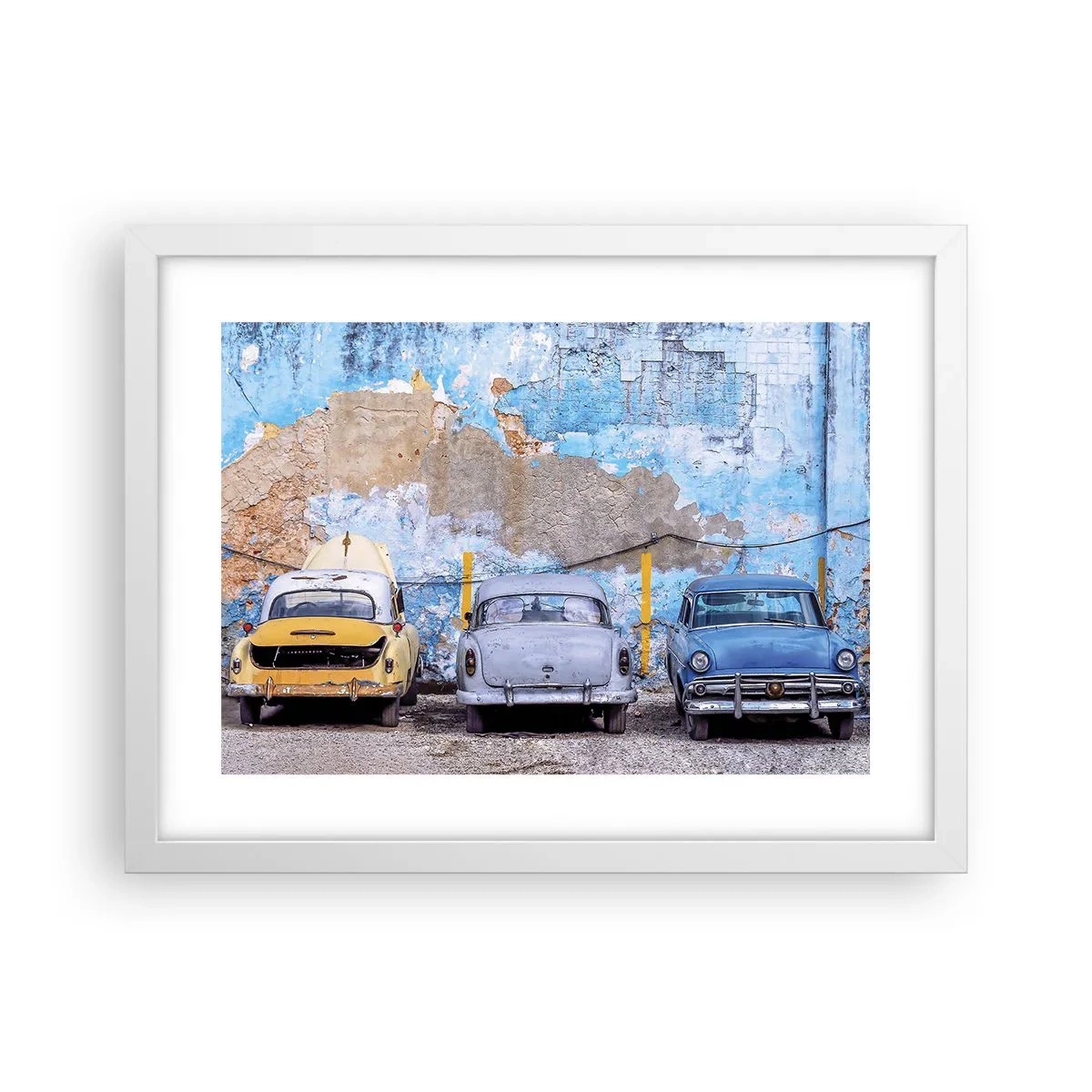 Poster in cornice bianca - L'incontro dei veterani - 40x30 cm