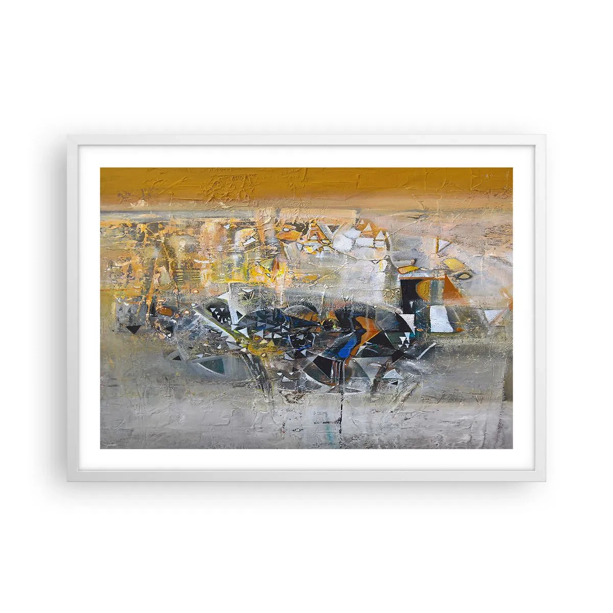 Poster in cornice bianca - Tutto andrà bene - 70x50 cm