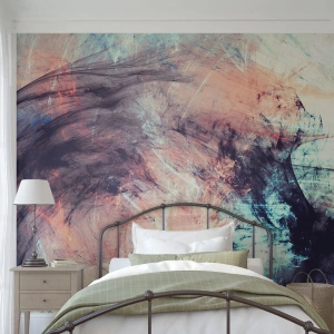 Fotomurali Premium Sand - Composizione astratta di colori e linee - 100x70cm - Senti il vento - Decorazione murale moderna per soggiorno e camera da letto ARTTOR