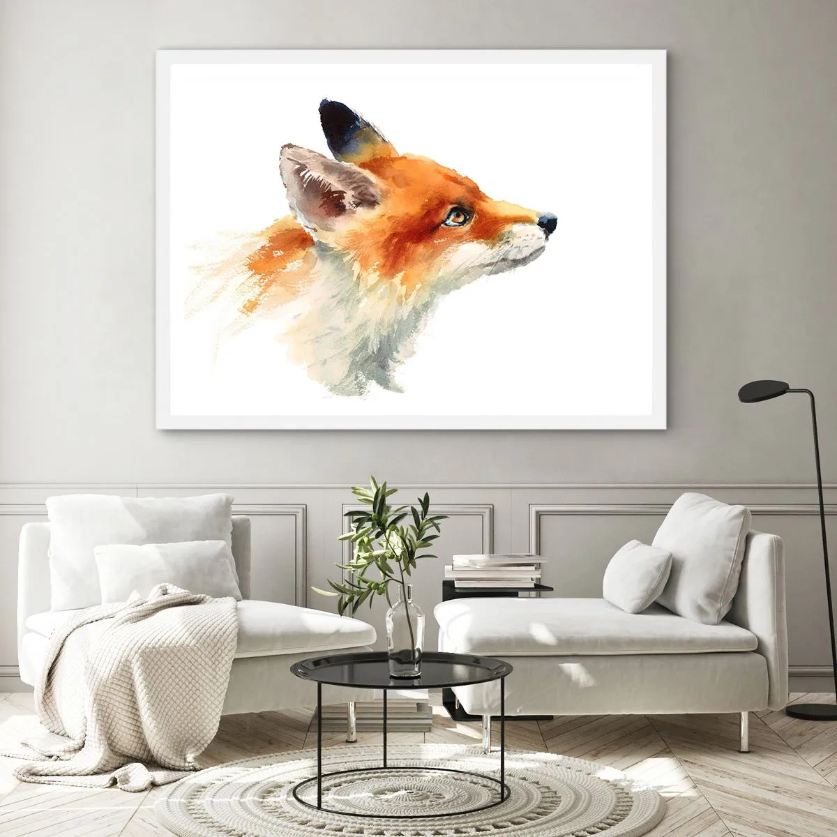 Poster in cornice bianca - La prudenza non è mai troppa - 50x40 cm