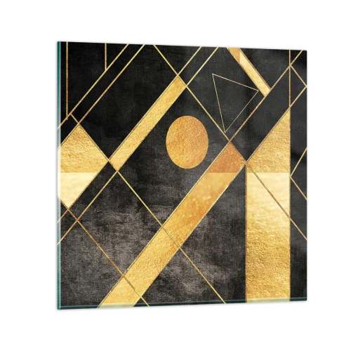 Quadro su vetro - Sole del deserto - 30x30 cm