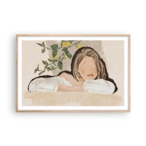 Poster in cornice rovere chiaro - Bellezza del sud - 91x61 cm