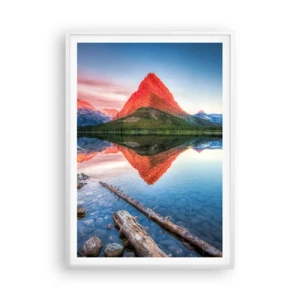 Poster in cornice bianca - Caldo e freddo - 70x100 cm