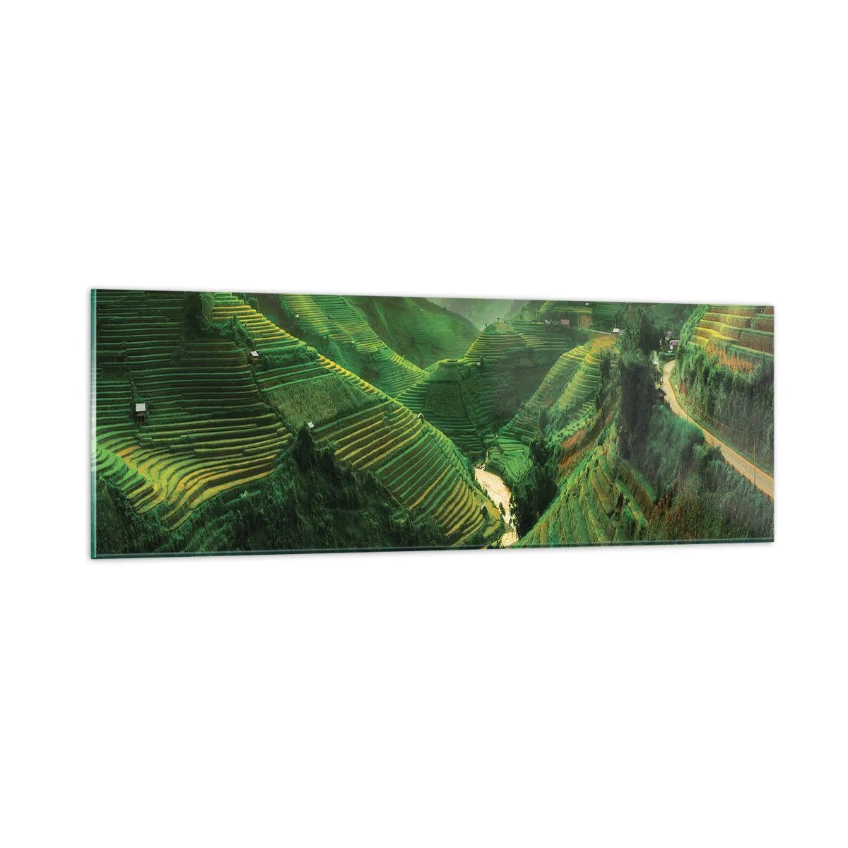 Quadro su vetro - Valle del Vietnam - 90x30 cm