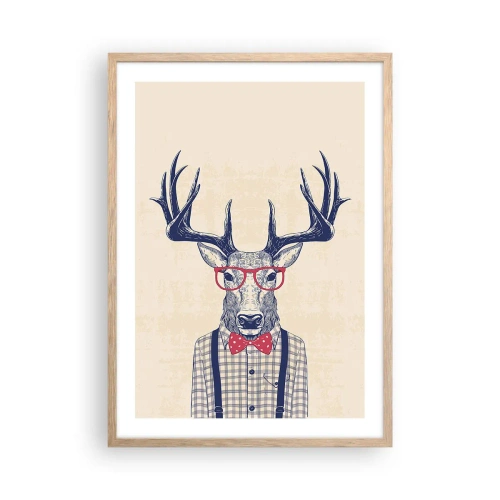 Poster in cornice rovere chiaro - Divertente stravaganza - 50x70 cm