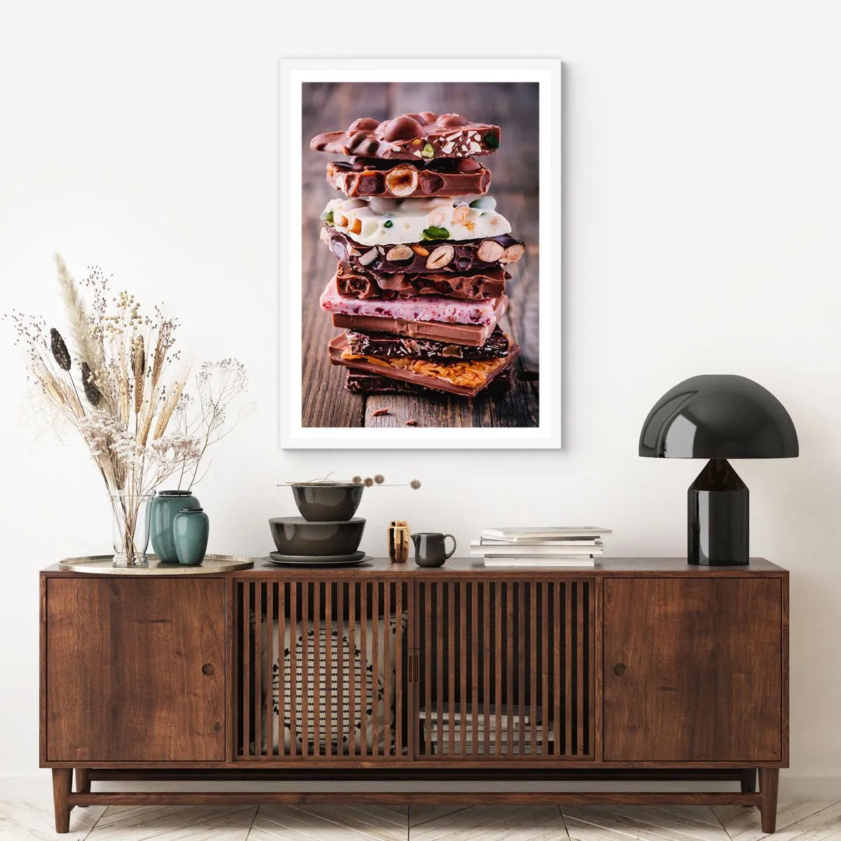 Poster in cornice bianca - Deliziosa prospettiva - 70x100 cm