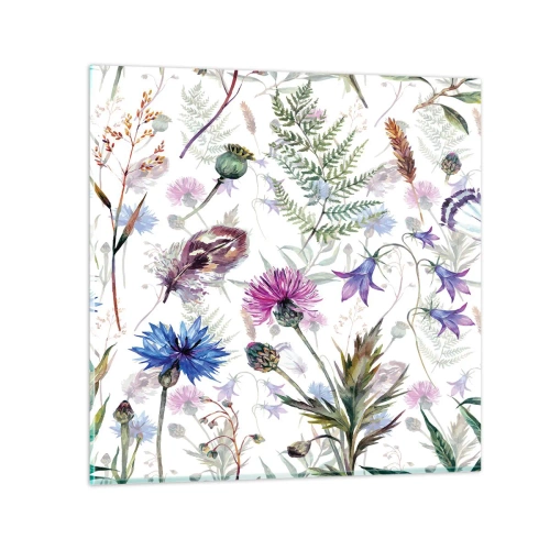 Quadro su vetro - Erbario polacco - 30x30 cm