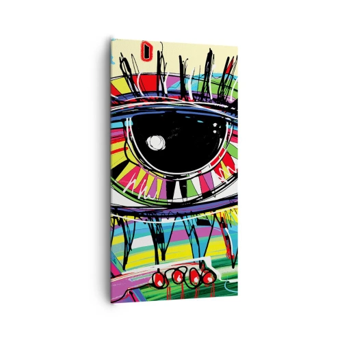 Quadro su tela - Stampe su Tela - Occhio colorato - anima colorata - 65x120 cm