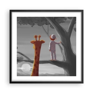 Poster in cornice nera - Sta succedendo davvero - 50x50 cm