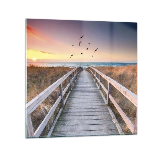 Quadro su vetro - Spazio per volare - 70x70 cm