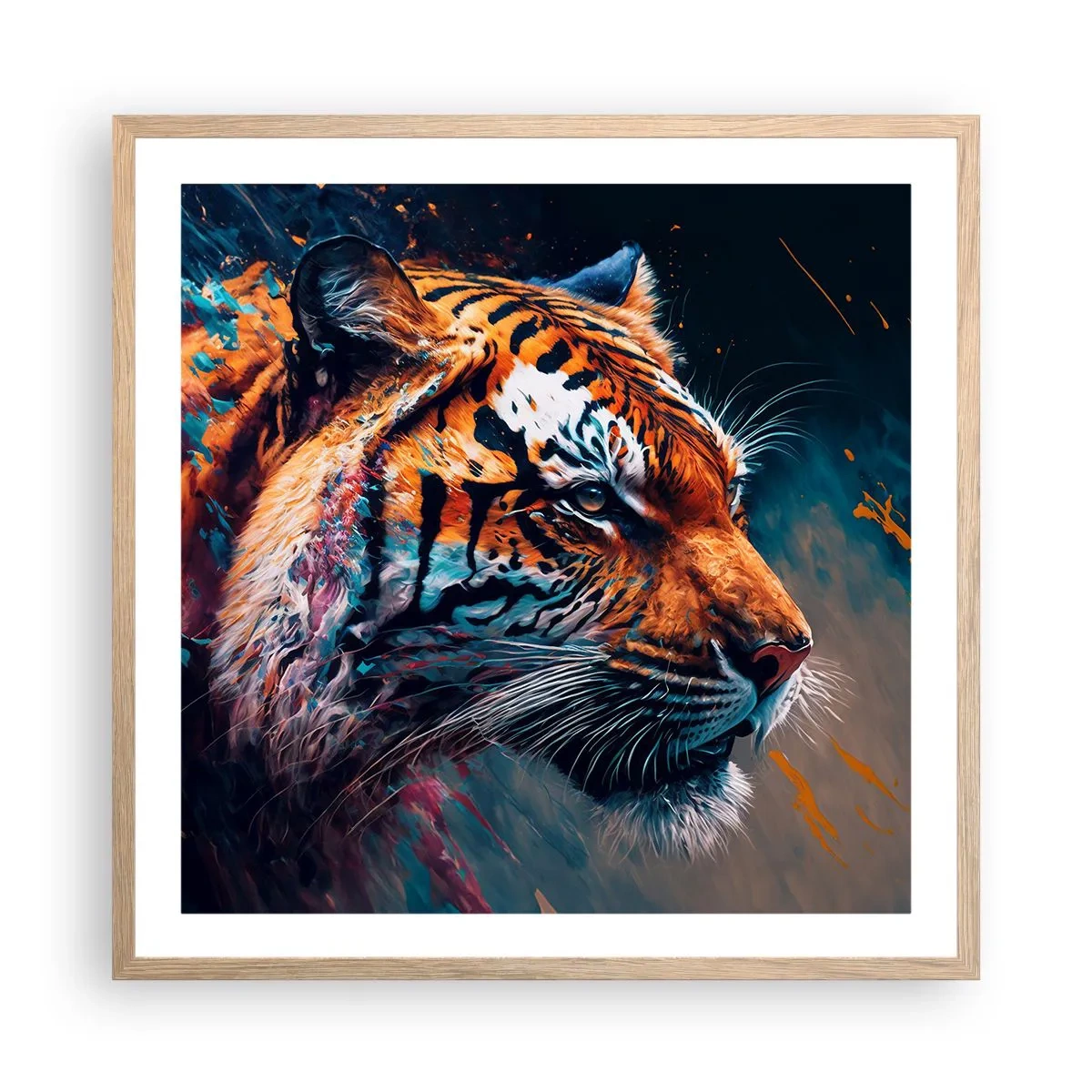 Poster in cornice rovere chiaro - Bellezza selvaggia - 60x60 cm