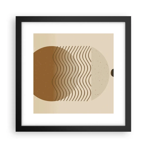 Poster in cornice nera - Sull'origine delle figure geometriche - 30x30 cm