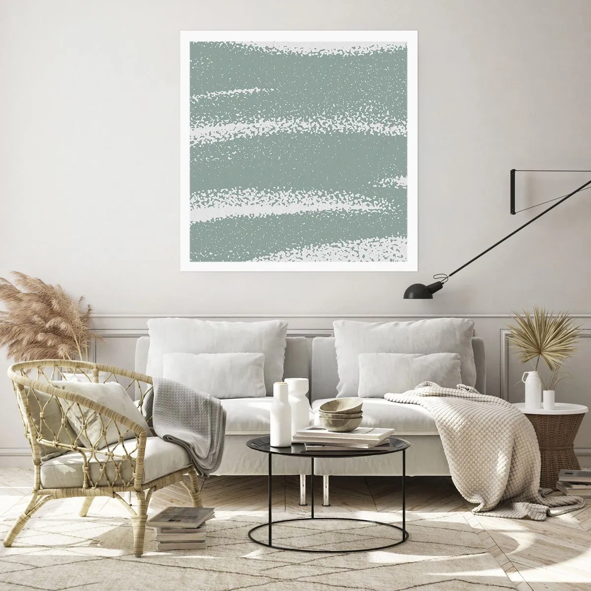 Poster - Astrazione in clima invernale - 40x40 cm