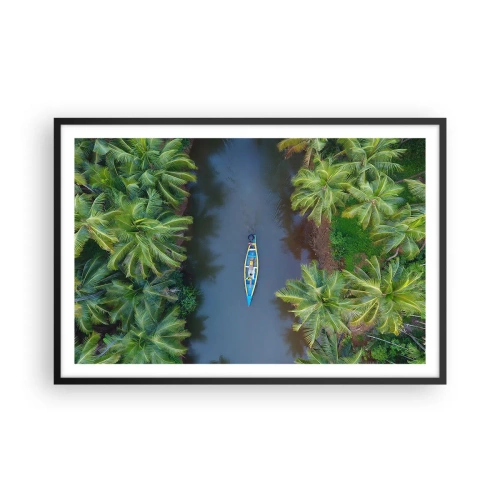 Poster in cornice nera - Sul percorso tropicale - 91x61 cm