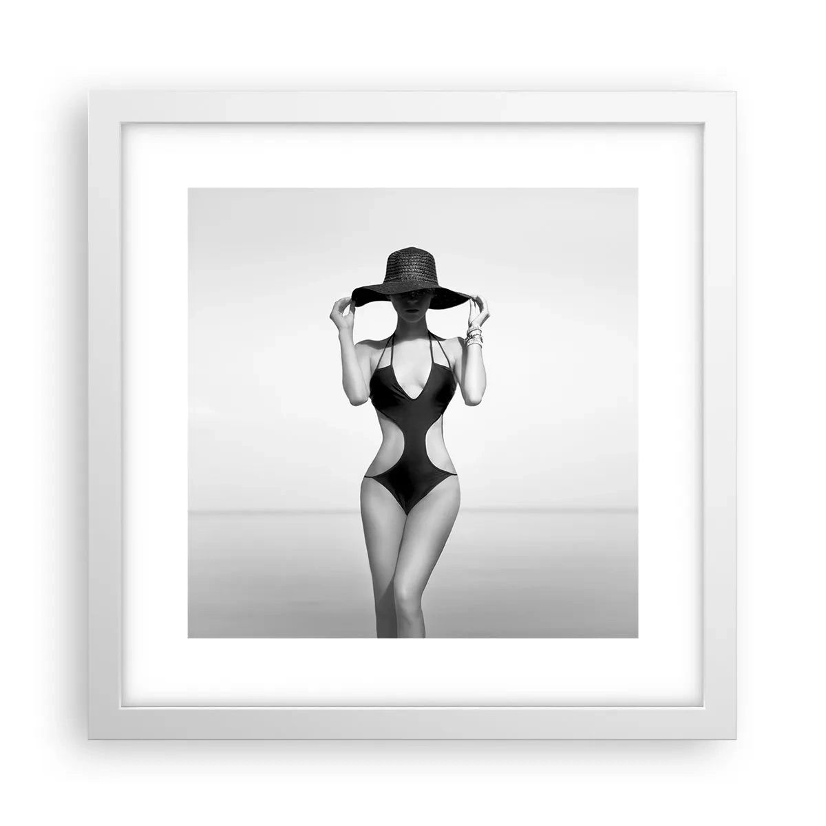 Poster in cornice bianca - Il mio nome è Eleganza - 30x30 cm