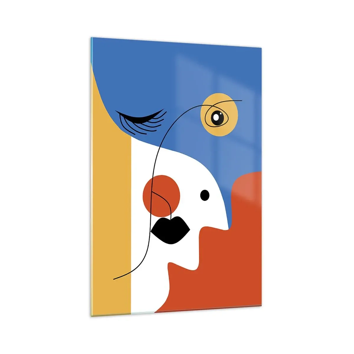 Quadro su vetro - Ritratto decostruito - 70x100 cm