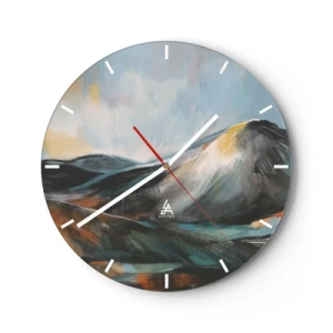 Orologio da parete - Orologio in Vetro - Aspri e belli - 40x40 cm