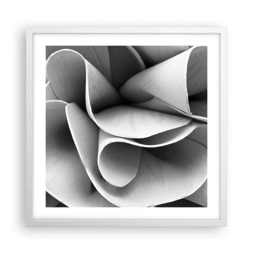 Poster in cornice bianca - Avviene nello spazio - 50x50 cm