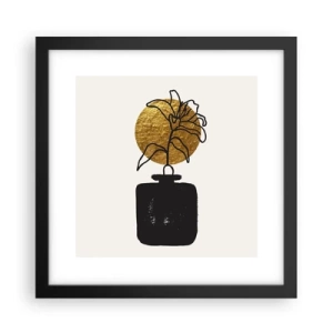 Poster in cornice nera - Bellezza a peso d'oro - 30x30 cm