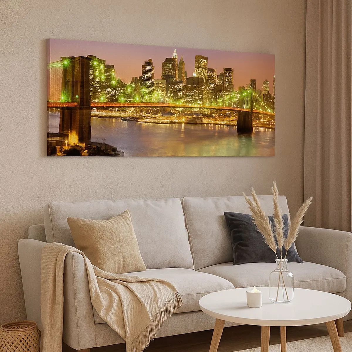 Quadro su tela - Stampe su Tela - Qui la luce non si spegne mai - 100x40 cm