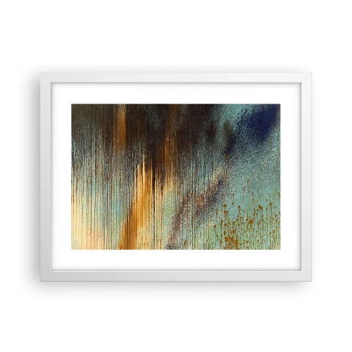 Poster in cornice bianca - Composizione cromatica non casuale - 40x30 cm
