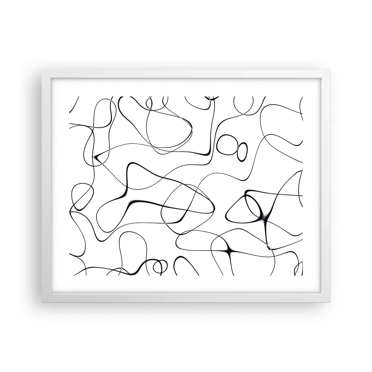 Poster in cornice bianca - Strade della vita, eventi del destino - 50x40 cm