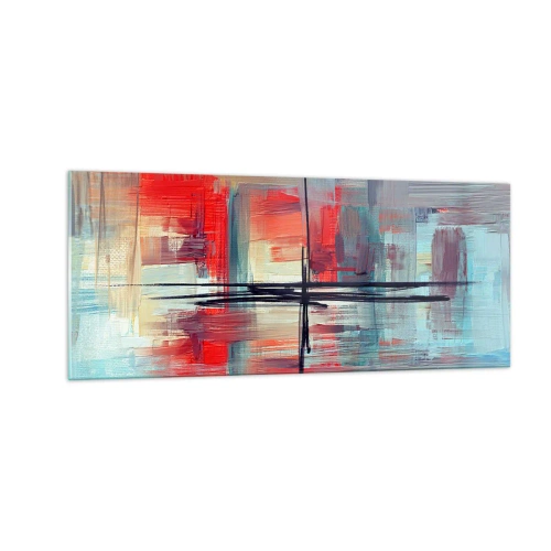 Quadro su vetro - Paesaggio in una dimensione sconosciuta - 100x40 cm