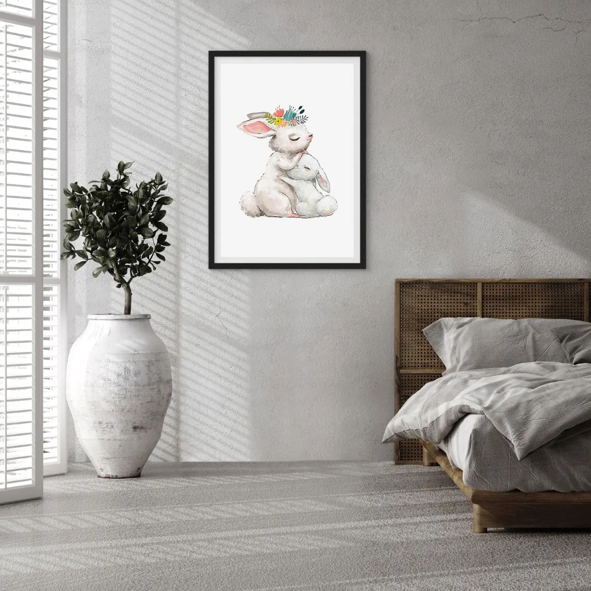 Poster in cornice nera - Da mamma si sta meglio - 61x91 cm