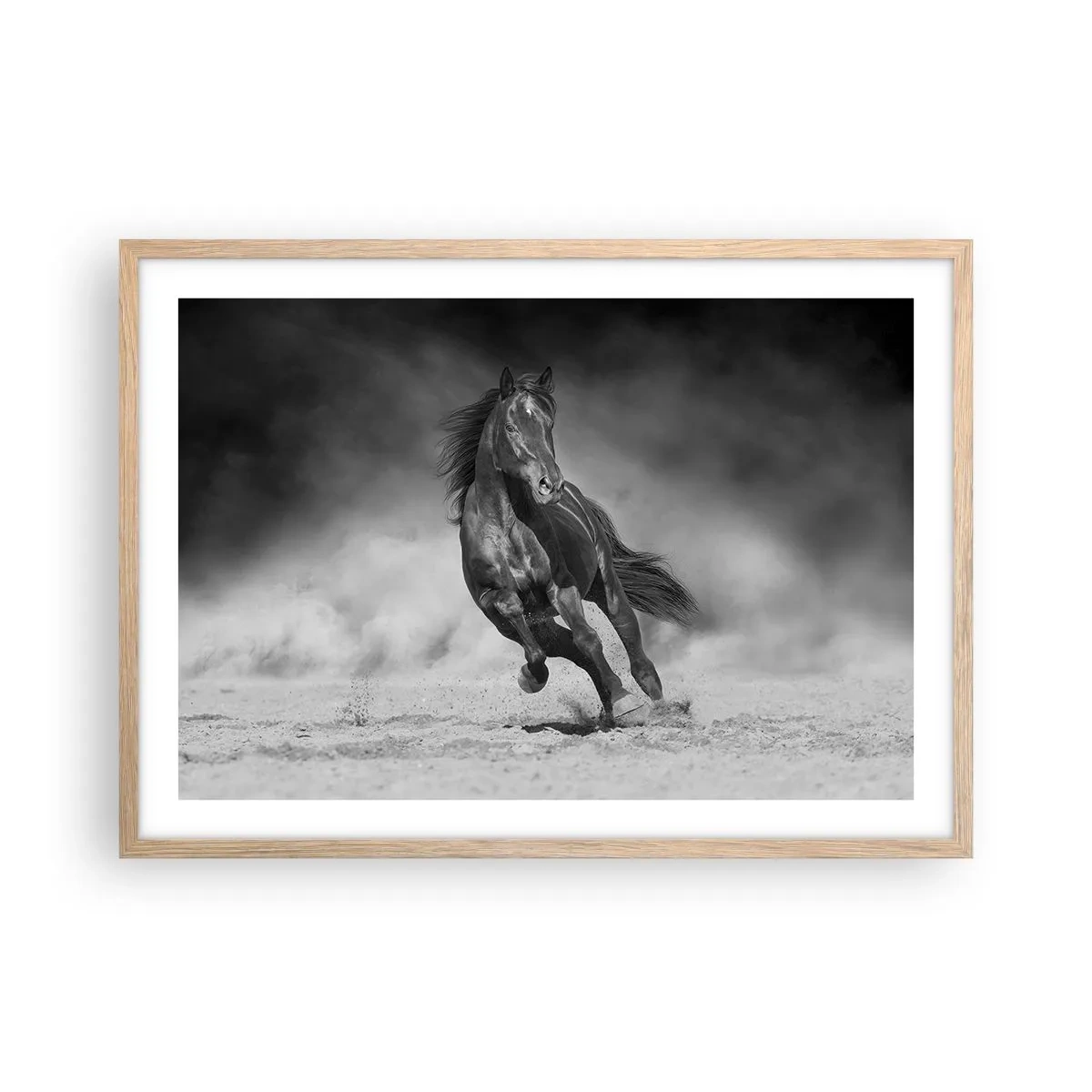 Poster in cornice rovere chiaro - Degno dell'emiro - 70x50 cm