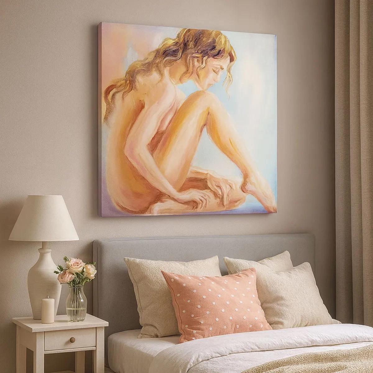 Quadro su tela - Stampe su Tela - Nudo di giovane - 30x30 cm