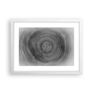 Poster in cornice bianca - I segni del tempo - 40x30 cm